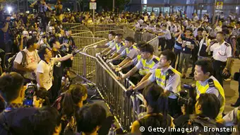 China Hongkong Demonstration der Demokratiebewegung Polizei