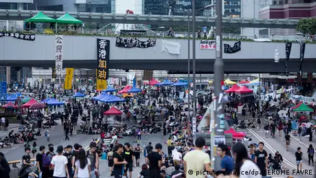 China Hongkong Demonstration der Demokratiebewegung 2. Okt 2014