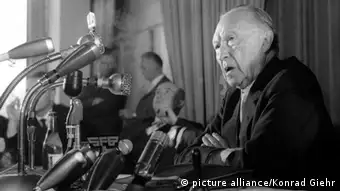 Konrad Adenauer 22. August 1961 in Berlin
