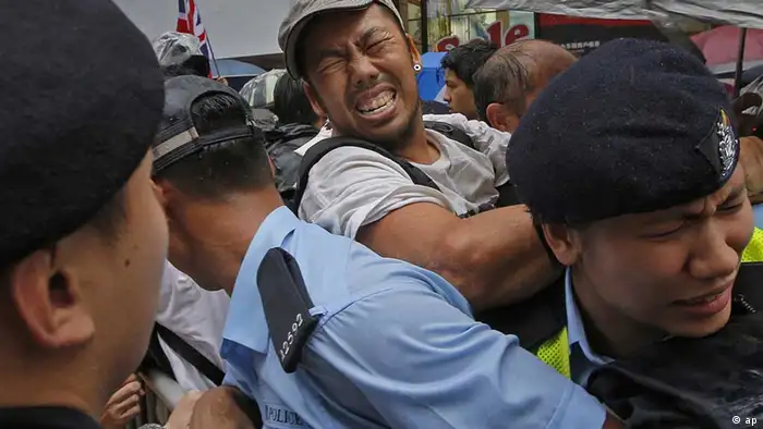 hongkong hong kong polizei proteste studenten