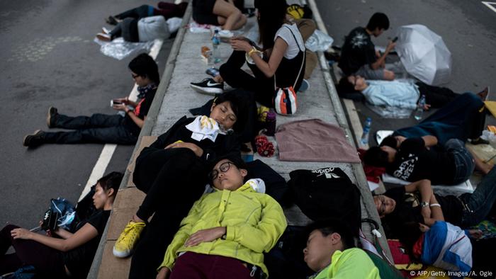 Proteste in Hongkong 04.10.2014