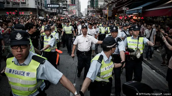 Proteste in Hongkong 04.10.2014