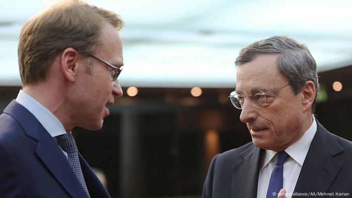 Jens Weidmann dhe Mario Draghi, 2014