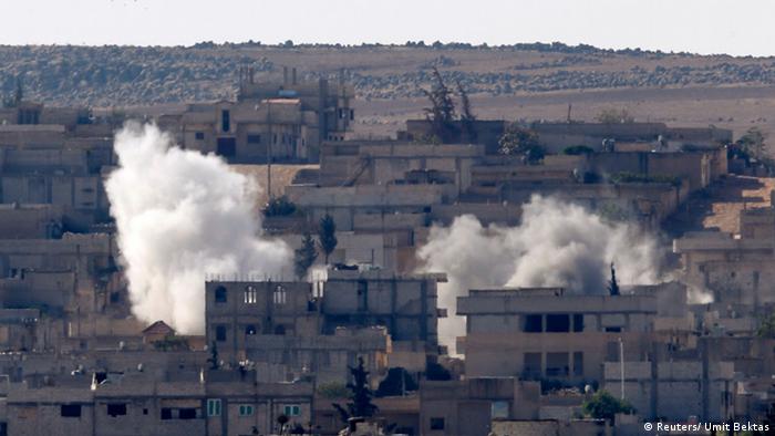 Syrien Kobane Kämpfe Rauch 05.10.2014