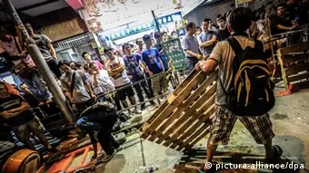 Hongkong, demonstranten, barrikaden, demokratie, proteste