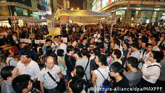China Hongkong Demonstrationen Studenten und Regierung einig über Verhandlungen