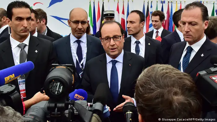 Italien EU Gipfeltreffen für Beschäftigung in Mailand - Francois Hollande