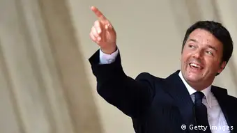Italy's Prime Minister Matteo Renzi in Rome