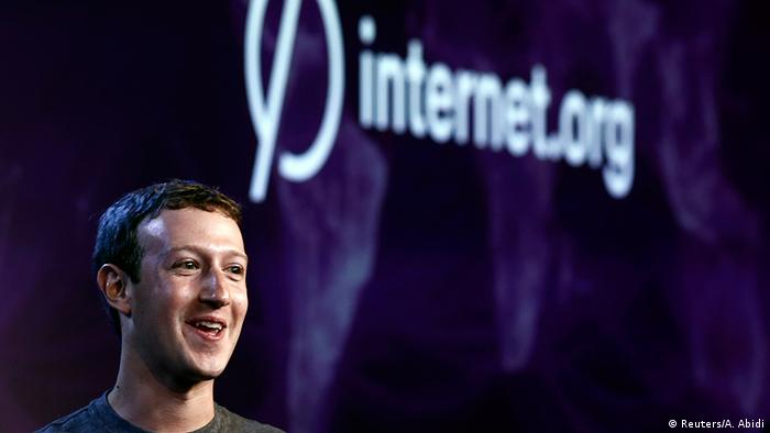 Facebook founder Mark Zuckerberg in New Delhi