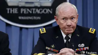 US-Generalstabschef Martin Dempsey bei einer PK im Pentagon