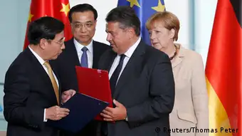 Deutsch-chinesische Regierungskonsultationen in Berlin MiaoWei Gabriel 10.10.2014