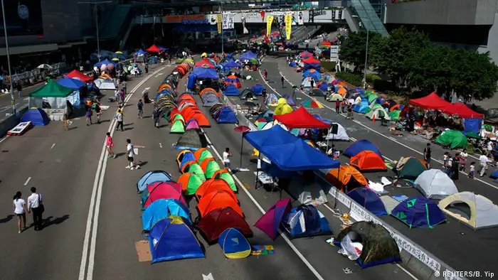 Studentenprotest in Hongkong Occupy Central 12.10.2014