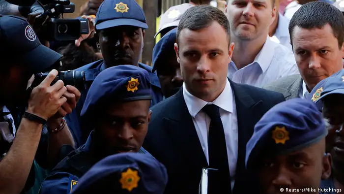 Oscar Pistorius Ankunft Pretoria Gericht 13.10.
