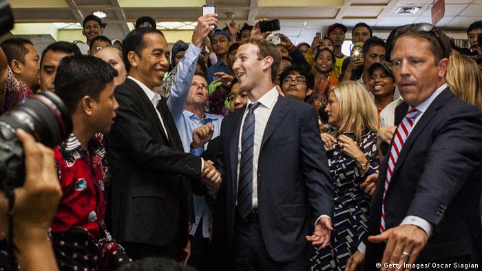 Mark Zuckerberg Facebook Indonesien Joko Widodo Jakarta 13.10.