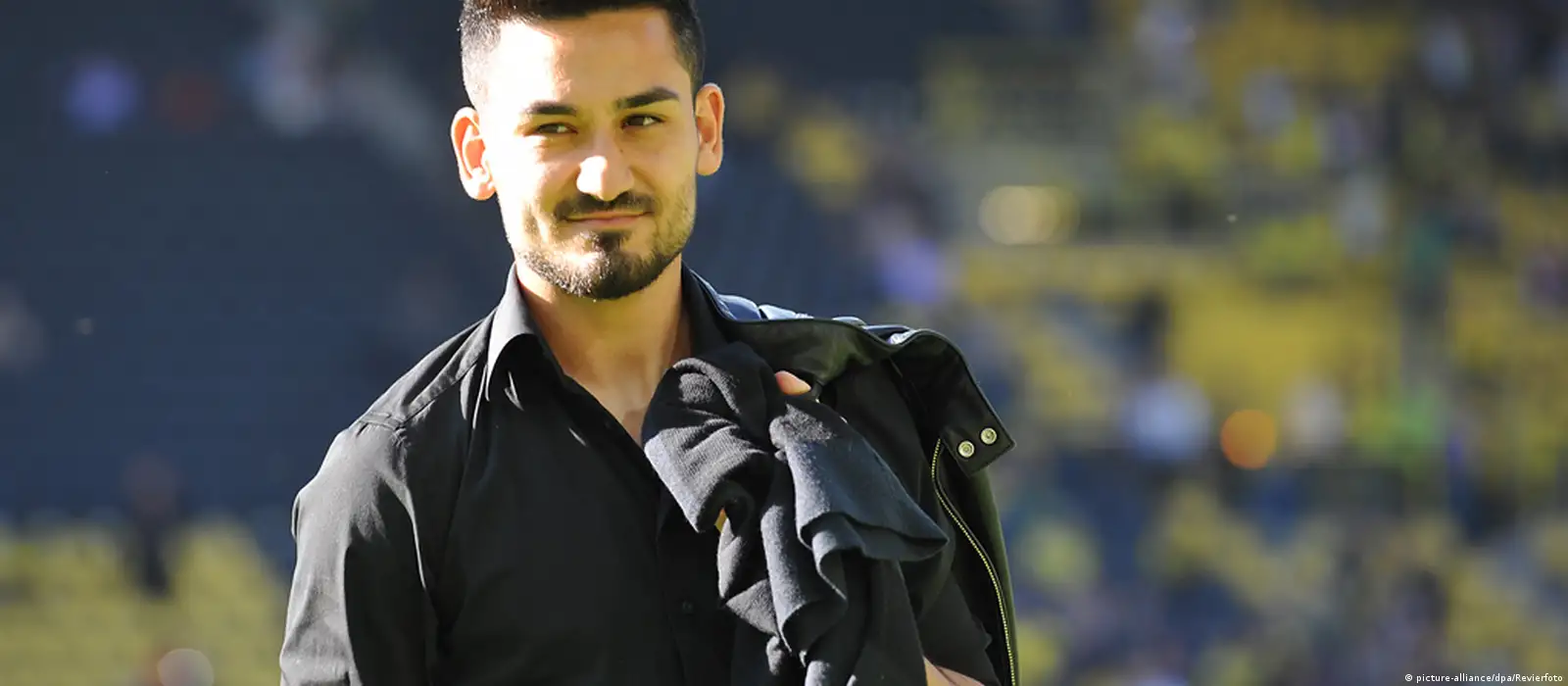Ilkay Gündogan in the dress of Borussia Dortmund during a Bundesliga match Stock Photo