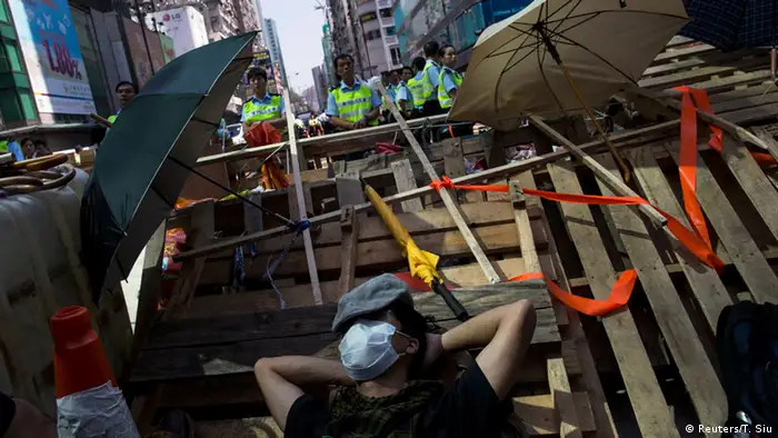 Proteste in Hongkong 18.10.2014
