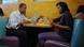 Barack Obama mit seiner Frau Michelle im Restaurant Barack Obama mit seiner Frau Michelle im Restaurant