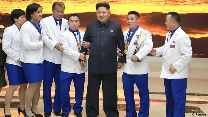Kim Jong Un empfängt Sportler