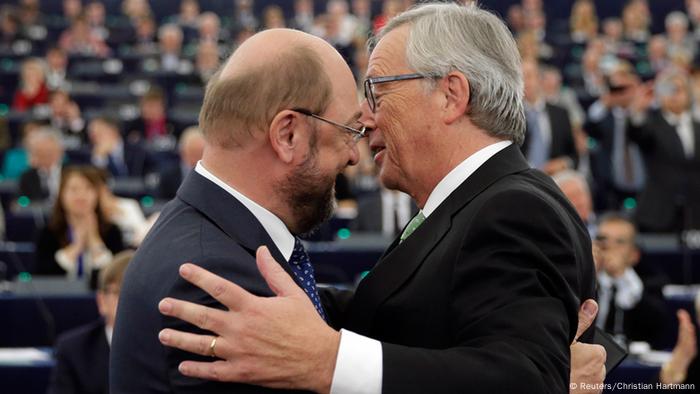 Juncker und Schulz im Europaparlament 22.10.2014