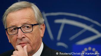 Juncker im Europaparlament 22.10.2014 PK nach der Abstimmung