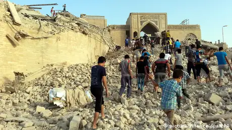 Grab des Propheten Jonahs in Mossul zerstört