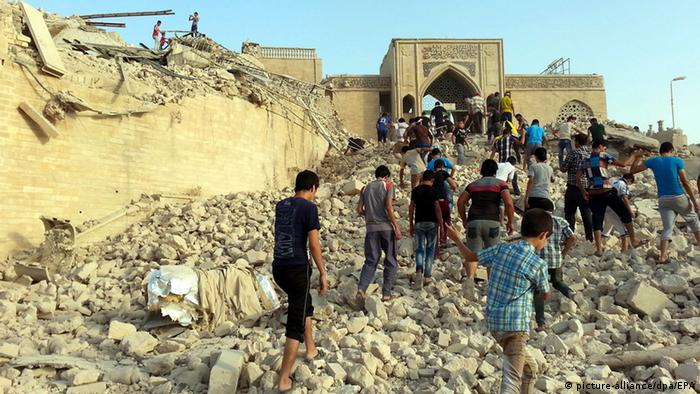 Grab des Propheten Jonahs in Mossul zerstört