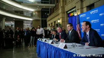 USA Ebola in New York Pressekonferenz Bürgermeister Bill de Blasio