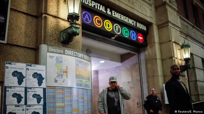 USA Ebola in New York Krankenhaus Bellevue Hospital