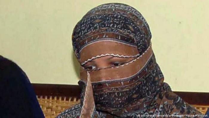 Asia Bibi, in Pakistan für Blasphemie zum Tode verurteilt