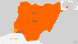 Map showing Nigeria with Sagamu, Lagos and Abuja Map showing Nigeria with Sagamu, Lagos and Abuja