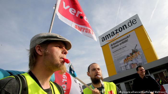 Streik bei Amazon in Rheinberg 27.10.2014