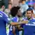 Fußballer Diego Costa und Eden Hazard (FC Chelsea)