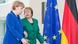 Merkel y Bachelet el 27 de octubre de 2014 en Berlín. Merkel y Bachelet el 27 de octubre de 2014 en Berlín.