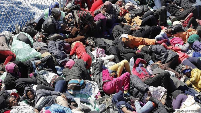 Illegal immigrants headed for Italy