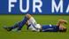 Julian Draxler lies injured on the pitch Julian Draxler lies injured on the pitch