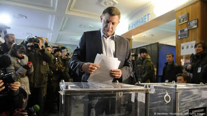 Alexander Sachartschenko Donezk Wahlen Ostukraine 02.11.2014