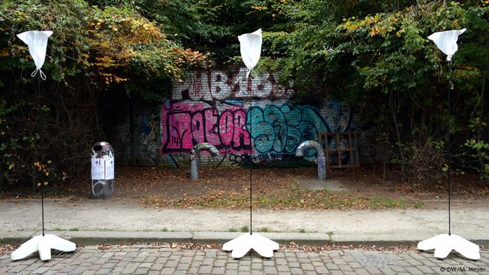 Installation Lichtgrenze in Berlin Jubiläum 25 Jahre Mauerfall
