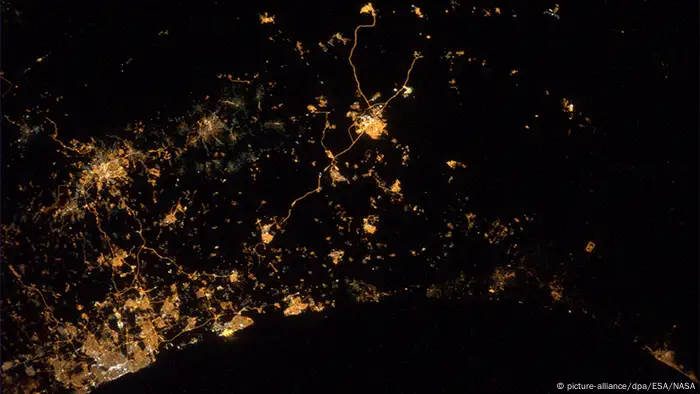 Blick auf Gaza von der ISS