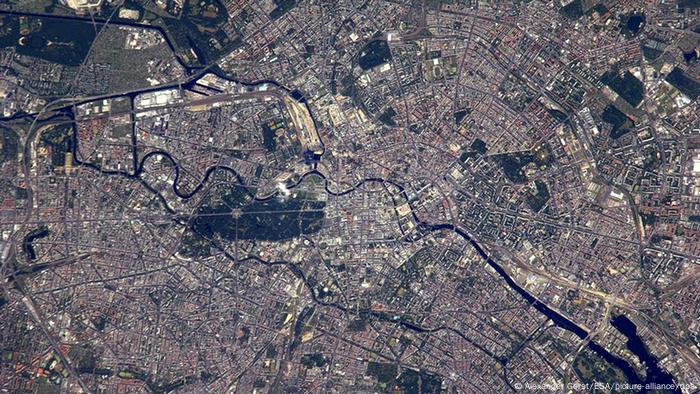 Deutschland Weltall Raumfahrt Berlin von der ISS Satellitenbild