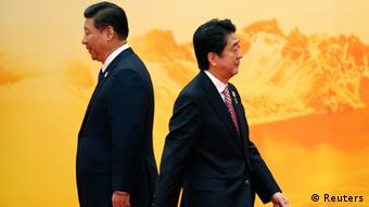 APEC Gipfel Shinzo Abe und Xi Jinping 11.11.2014 Peking