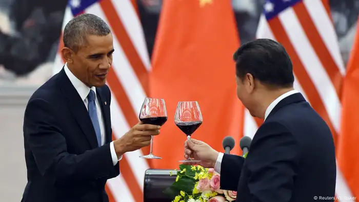 Barack Obama und Xi Jinping in Peking 12.11.2014 (Reuters/G. Baker)