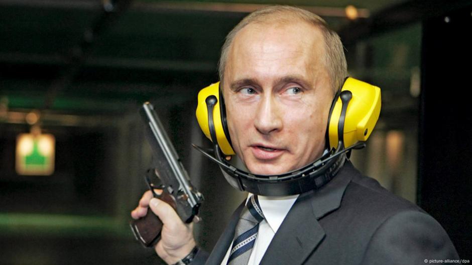 путин с пистолетом в германии