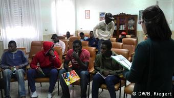 Italienisch-Kurs für Flüchtlinge in Palermo, Italien