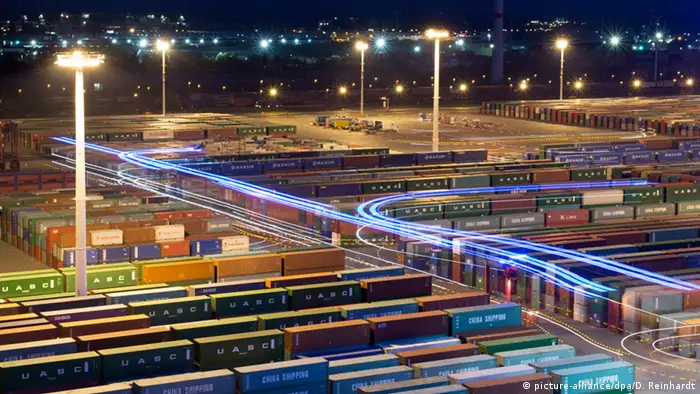 Container-Terminal Eurogate in Hamburg 29.07.2014