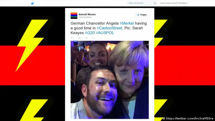 Selfie mit Angela Merkel