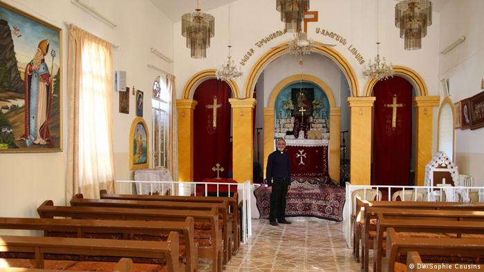 Dajad Hagopian in the Armenian Orthodox Church in Derika
