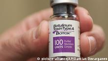 FILE - This March 20, 2002 file photo shows a vial of Botox, made by Allergan, in Beverly Hills, Calif. Pharmaceutical giant Actavis on Monday, Nov. 17, 2014 announced it is paying $66 billion to buy fellow drugmaker Allergan in a deal that could finally end a months-long takeover battle waged by Valeant Pharmaceuticals for the Botox maker. (AP Photo/Damian Dovarganes, File)