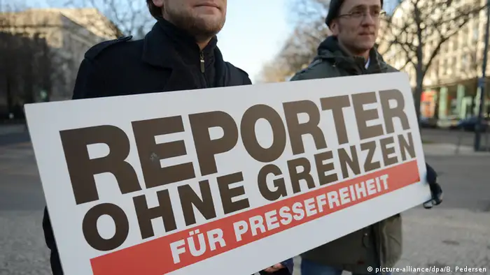 Reporter ohne Grenzen fordern Pressefreiheit