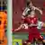 Nikals Süle beim Kopfballduell im U21-Länderspiel Tschechien gegen Deutschland. Foto: Getty Images