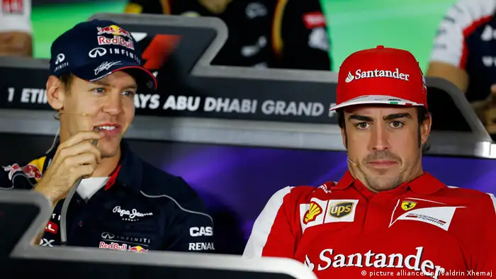 Fernando Alonso Sebastian Vettel Formel Eins